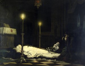 Sorgen over László Hunyadi af Viktor Madarász