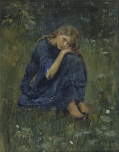 Alyonushka-studiet, 1881 af Viktor Mikhaylovich Vasnetsov