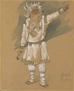 Bedstefar Frost. Kostumedesign til operaen Snow Maiden af N. Rimsky-Korsakov, 1885 af Viktor Mikhaylovich Vasnetsov