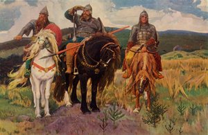 The Warriors, 1898, 1965. af Viktor Mikhaylovich Vasnetsov