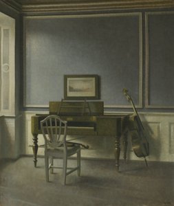 Indendørs. The Music Room, Strandgade 30 af Vilhelm Hammershøi