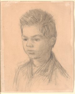 Portræt af Svend Hammershøi, kunstnerens bror af Vilhelm Hammershøi