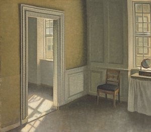 Bedroom, Strandgade 30, 1906 af Vilhelm Hammershoi