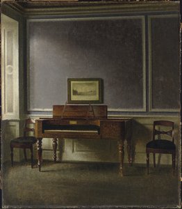 Det gamle klaver. Strandgade 30 (The Old Piano. Strandgade 30) af Vilhelm Hammershoi