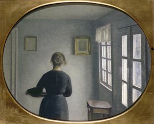 Interiør, 1910 af Vilhelm Hammershoi