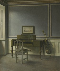 Indendørs. The Music Room, Strandgade 30 af Vilhelm Hammershøi