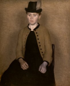 Portræt af Ida Ilsted af Vilhelm Hammershoi