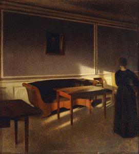 Solskin I Dagligstuen, No.1, 1903 af Vilhelm Hammershoi