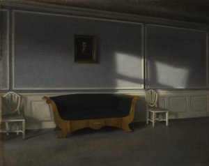 Solskin i tegnestuen III, ca. 1905 af Vilhelm Hammershoi