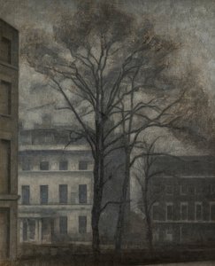 The Jewish School of Guilford Street, London af Vilhelm Hammershoi