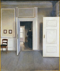 Kvinde i et interiør, Strandgrade 30, 1901