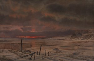 En Vinteraften ved en dansk Fjord af Vilhelm Kyhn