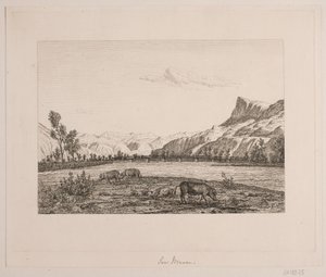 Bjergegn i Tyrol af Vilhelm Kyhn
