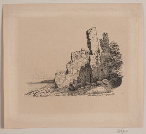 Bornholmsk klippekyst af Vilhelm Kyhn