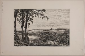Eftermiddagslandskab, Sjælland af Vilhelm Kyhn