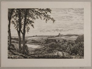 Eftermiddagslandskab, Sjælland af Vilhelm Kyhn