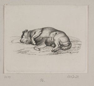 En liggende hund af Vilhelm Kyhn