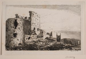 Hammershus på Bornholm af Vilhelm Kyhn