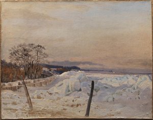 Ice Pack near Taarbæk, North of Copenhagen af Vilhelm Kyhn
