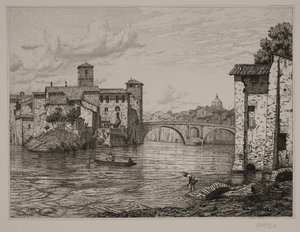 Forlad se Ponte Rotto i Rom af Vilhelm Kyhn