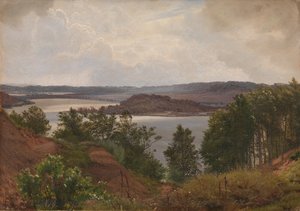 The Lakes at Laven near Silkeborg af Vilhelm Kyhn