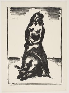 Blad fra "Klingens Kunstnermappe Nr. 2" af Vilhelm Lundstrøm
