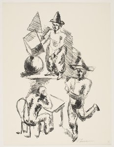 Blad fra "Klingens Kunstnermappe Nr. 2" af Vilhelm Lundstrøm