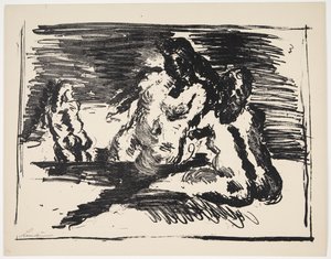 Blad fra "Klingens Kunstnermappe Nr. 2" af Vilhelm Lundstrøm