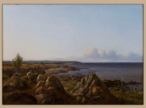 View of the parish of Østerlarsker af Vilhelm Petersen