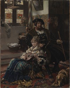 Christian II og Dyveke af Vilhelm Rosenstand