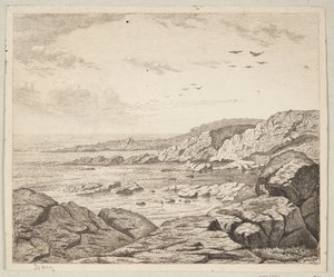 Kystdel fra Bornholm af Ville Bang