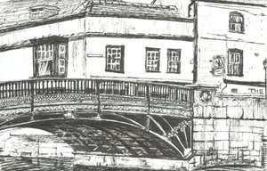 Cambridge, 2008, (Blæk på papir) af Vincent Alexander Booth
