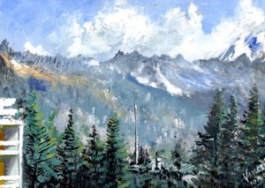 Crans skyline, 2011 af Vincent Alexander Booth