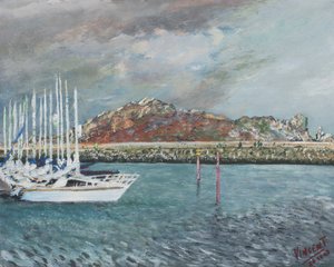 Howth, Irland, 2001, (akryl på lærredstavle) af Vincent Alexander Booth