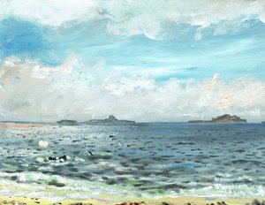 Iona beach, 2007, (akryl på lærredstavle) af Vincent Alexander Booth