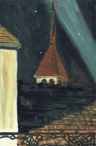 Laignes Frankrig tagudsigt om natten, 2006 af Vincent Alexander Booth