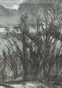 Måneskin over Osmotherley af Vincent Alexander Booth