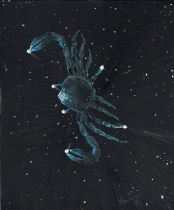 Stjernetegn Cancer, 2016, (olie på lærred) af Vincent Alexander Booth