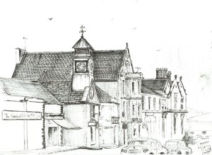 The Star Hotel, Moffat. 2005, (blæk på papir) af Vincent Alexander Booth