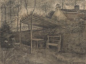 Hjørne af en have. af Vincent van Gogh