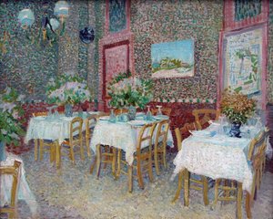Interiør af en restaurant, 1887. af Vincent van Gogh