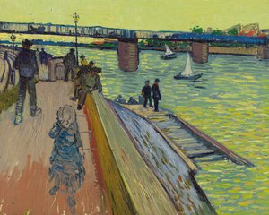Trinquetaille-broen, 1888. af Vincent van Gogh