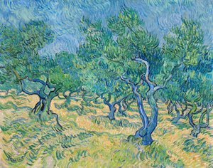 Olivenlund, 1889. af Vincent van Gogh