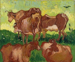 Køerne efter Jacob Jordaens, 1890. af Vincent van Gogh