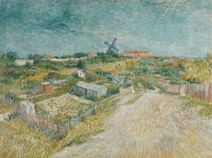 Grøntsagshaver i Montmartre, 1887. af Vincent van Gogh