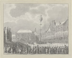 Ophævelse af Stadtholdership på Grote Markt i Haarlem, 1795