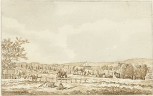 Hærlejr på Droogberg i Overveen, 19. september 1787