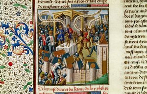 Capture of Acre, c1191, 1400-tallet af Vincent of Beauvais