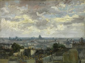 Udsigt over Paris. 1886 af Vincent van Gogh