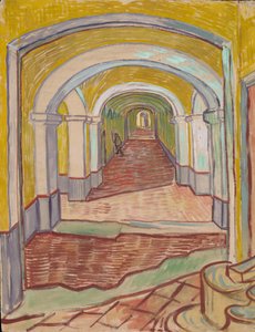 Korridor i asylet af Vincent van Gogh